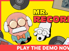 昼はレコード店を経営し，夜はリズムゲームを楽しめるADV「MR. RECORDS」，デモ版を配信中