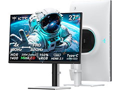 27型4Kでデュアルモード対応の量子ドットMini LEDゲーミングディスプレイがKTCから登場
